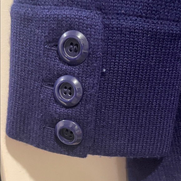 JCREW button detail Women's Navy Blue Wool Jacket M - Picture 9 of 9